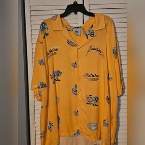 Adidas Peace To The World Button Up